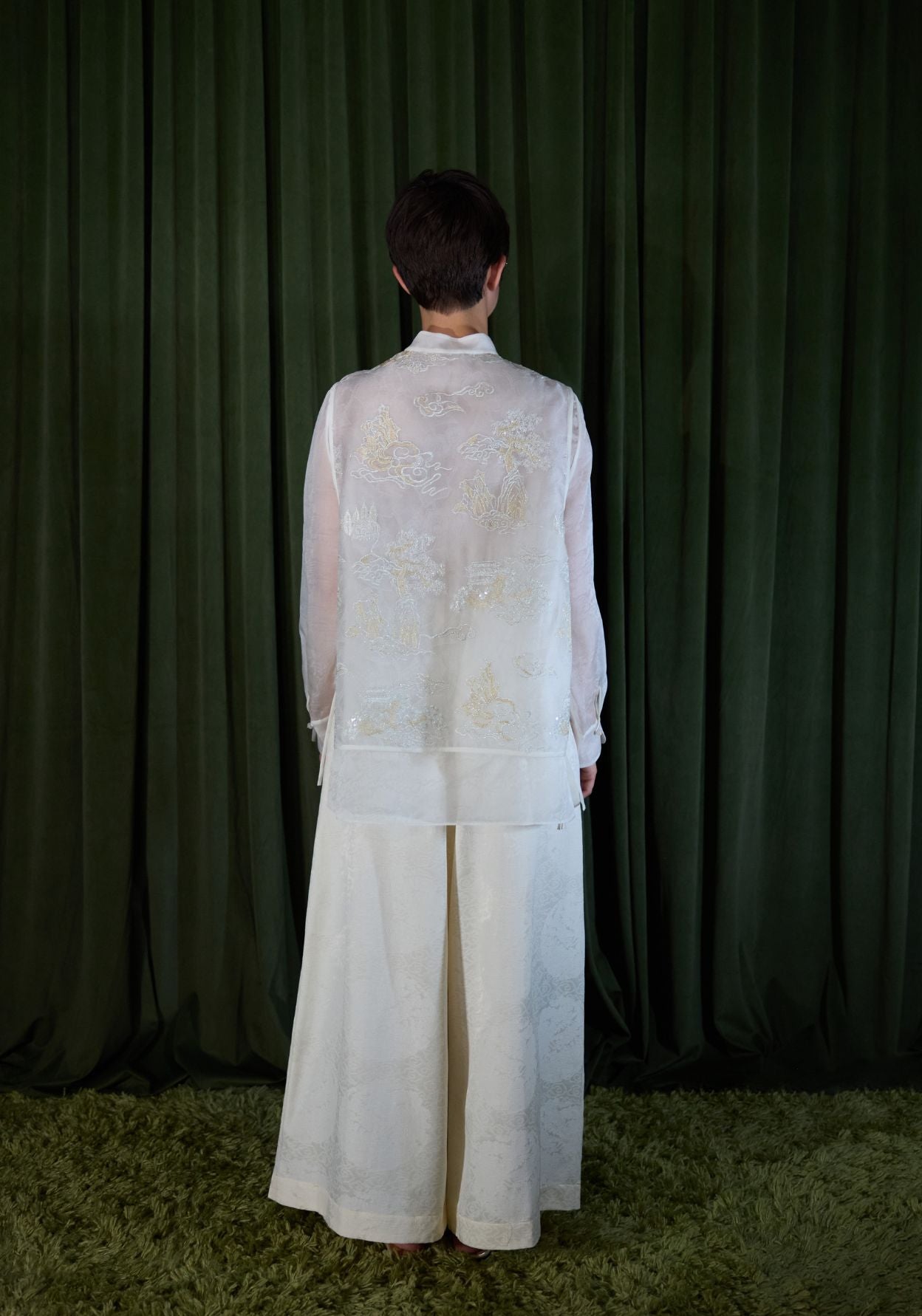 White Shirt with Two Layers