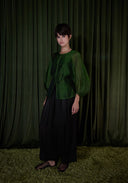 Green Silk Shirt