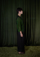 Green Silk Shirt