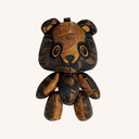 Brown Mud-Dyed Silk Panda Figurine