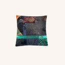 Multicolor Mud-Dyed Silk Patchwork Cushion