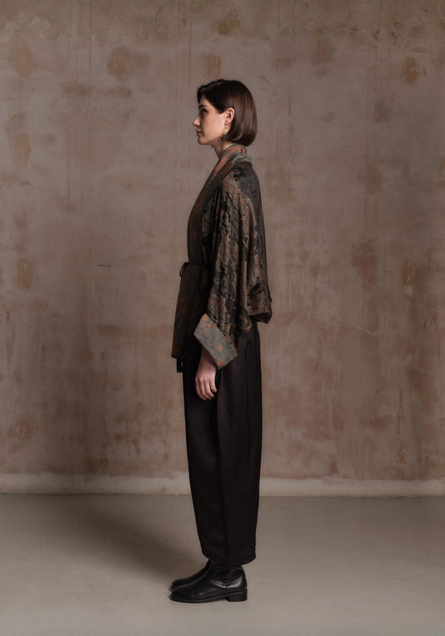 Green Wool Relaxed Jacket