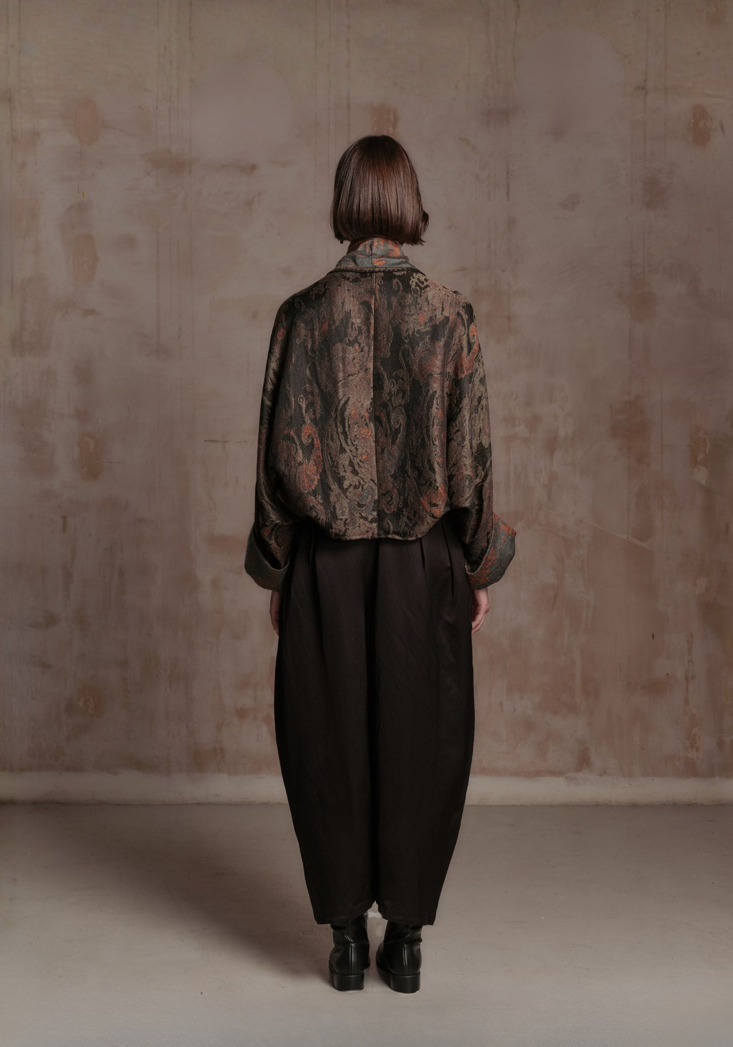 Green Wool Relaxed Jacket