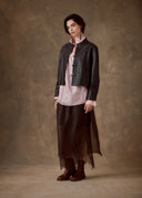 Mandarin Leather Jacket
