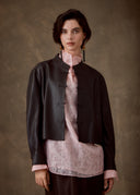 Mandarin Leather Jacket