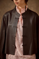 Mandarin Leather Jacket