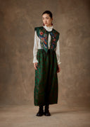 Green Floral Shoulder Cape