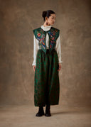 Green Floral Shoulder Cape