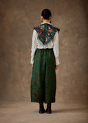 Green Floral Shoulder Cape
