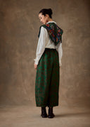 Green Floral Shoulder Cape