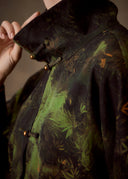Green Botanical Cropped Jacket