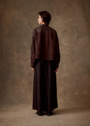 Brown Patchwork Leather Jacket