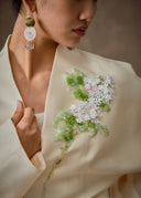 Ivory Floral Embellished Jacket