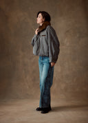 Grey Fur Collar Jacket
