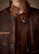 Brown Goose Down Puffer Jacket