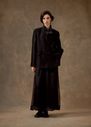 Black Suit Jacket with Beading Details
