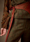 Olive & Rust Jacquard Belt