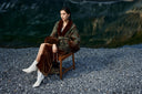 Verona Fur-Trim Wrap Jacket