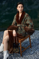 Verona Fur-Trim Wrap Jacket