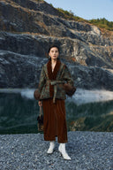 Verona Fur-Trim Wrap Jacket