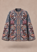 Embroidered Bird & Floral Denim Jacket